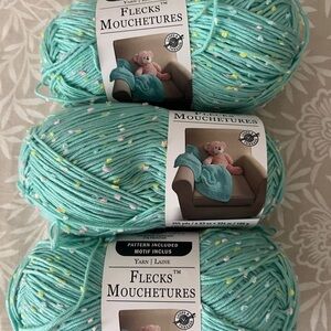 NWT Loops & Threads Yarn 3 Skeins Lot 2176 Color 13 Seafoam